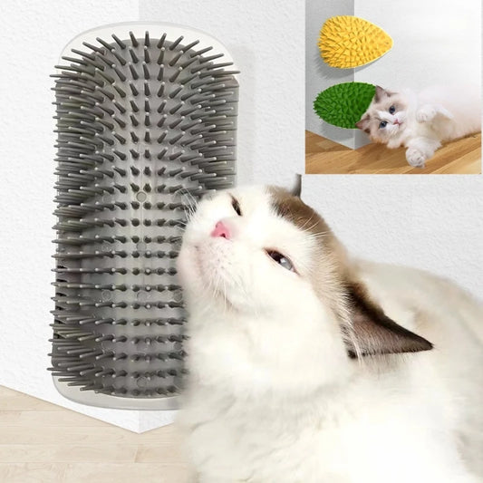 Cat Scratcher & Grooming Massager for Fur Care