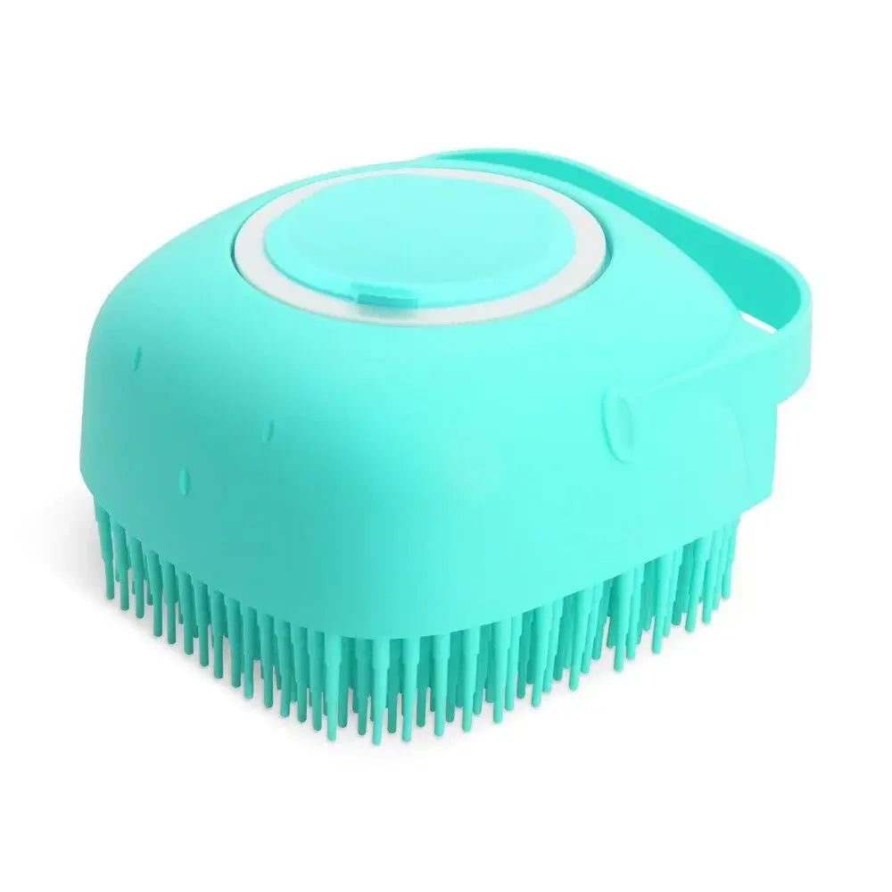 Soft Silicone Pet Bathing Brush & Massager