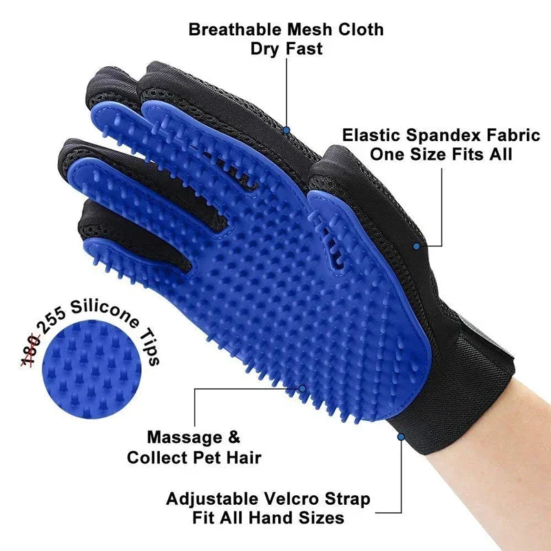 Pet Grooming Gloves - Hair Removal & Bath