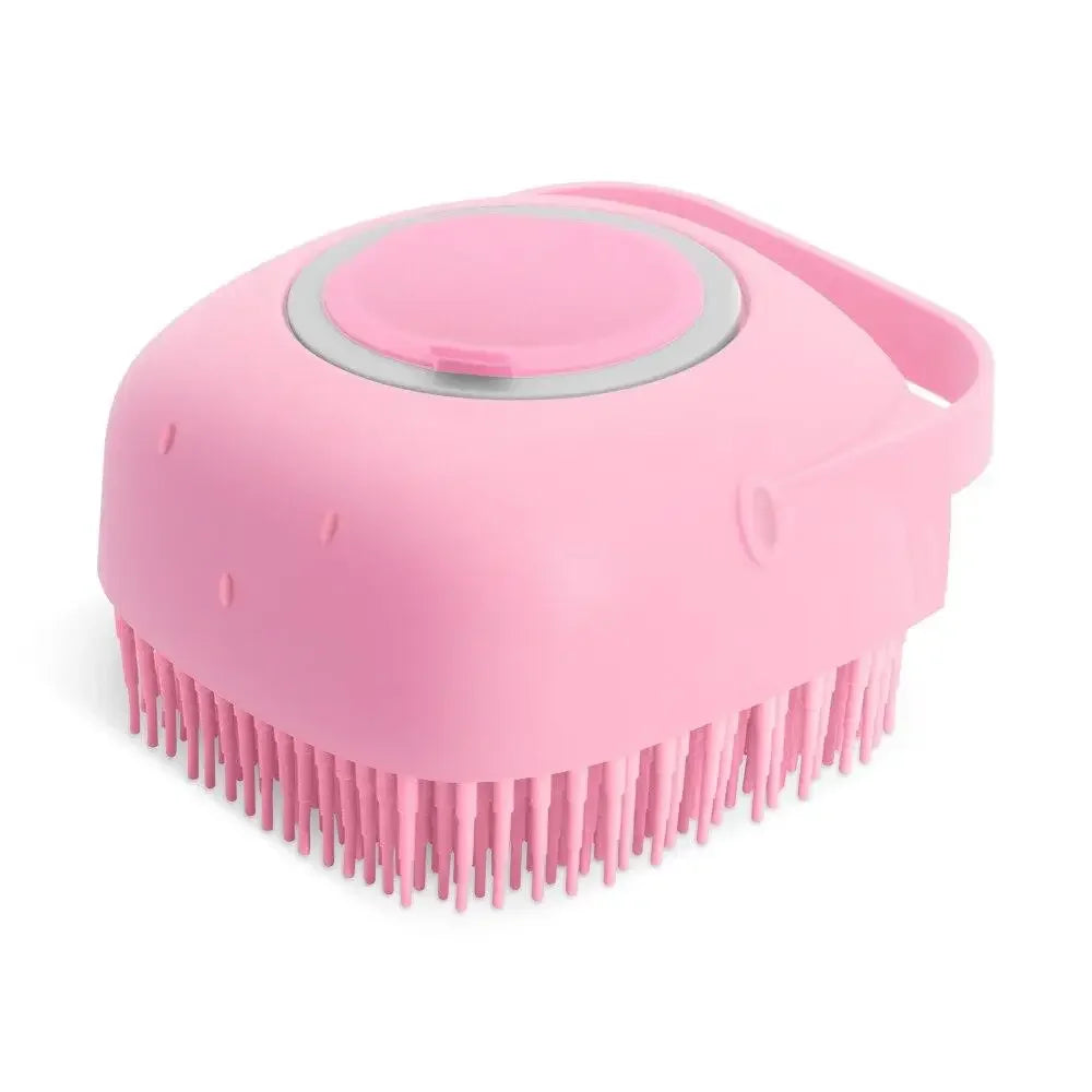 Soft Silicone Pet Bathing Brush & Massager