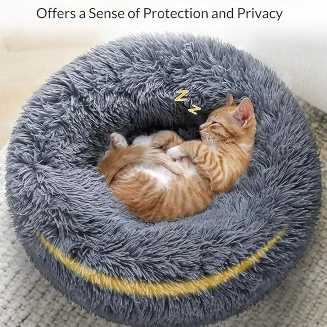 Super Soft Round Pet Bed for Large Dogs